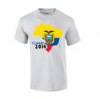 Ecuador 2014 Country Flag T-shirt (grey)