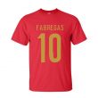 Cesc Fabregas Spain Hero T-shirt (red)