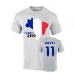 France 2014 Country Flag T-shirt (nasri 11)