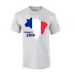 France 2014 Country Flag T-shirt (grey)