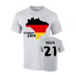 Germany 2014 Country Flag T-shirt (reus 21)