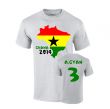 Ghana 2014 Country Flag T-shirt (a.gyan 3)