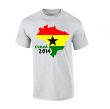 Ghana 2014 Country Flag T-shirt (grey)