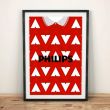 Hamilton Accies 91/93 Football Shirt Art Print