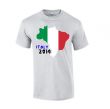 Italy 2014 Country Flag T-shirt (grey)
