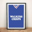 Leicester 1987 Football Shirt Art Print