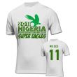 2013 Nigeria CAF Winners T-Shirt (White) - Moses 11