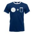 Beer and Football T-Shirt (Navy)