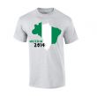 Nigeria 2014 Country Flag T-shirt (grey)