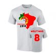 Portugal 2014 Country Flag T-shirt (moutinho 8)