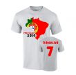 Portugal 2014 Country Flag T-shirt (ronaldo 7)