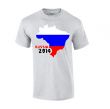 Russia 2014 Country Flag T-shirt (grey)