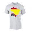 Spain 2014 Country Flag T-shirt (grey)