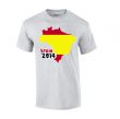 Spain 2014 Country Flag T-shirt (grey)