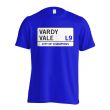 Vardy Vale - Leicester Street T-Shirt (Blue)