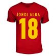 Jordi Alba Spain Hero T-shirt (red)