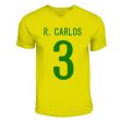 Roberto Carlos Brazil Hero T-shirt (yellow)