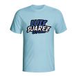 Luis Suarez Comic Book T-shirt (sky Blue)