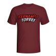 Fernando Torres Comic Book T-shirt (maroon)