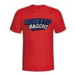 Roberto Baggio Comic Book T-shirt (red)