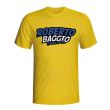 Roberto Baggio Comic Book T-shirt (yellow)