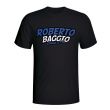 Roberto Baggio Comic Book T-shirt (black)