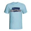 Mario Balotelli Comic Book T-shirt (sky Blue)