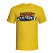 Robin Van Persie Comic Book T-shirt (yellow)