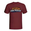 Robin Van Persie Comic Book T-shirt (maroon)