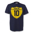 Juan Roman Riquelme Boca Juniors Crest Tee (navy)