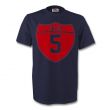 Carlos Puyol Barcelona Crest Tee (navy)