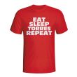 Eat Sleep Torres Repeat T-shirt (red)