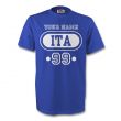 Italy Ita T-shirt (blue) Your Name (kids)