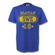 Zlatan Ibrahimovic Sweden Swe T-shirt (blue) - Kids