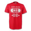 Czech Republic Cze T-shirt (red) Your Name
