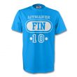 Jari Litmanen Finland Fin T-shirt (sky Blue) - Kids