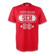 Serbia Ser T-shirt (red) Your Name