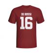 Daniele De Rossi Roma Hero T-shirt (maroon)