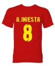 Barcelona Andres Iniesta Hero T-Shirt (Red)