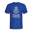 Keep Calm And Follow Sampdoria T-shirt (blue)