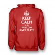 Keep Calm And Follow River Plate Hoody (red)