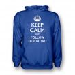 Keep Calm And Follow Deportivo Hoody (blue)
