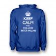 Keep Calm And Follow Inter Milan Hoody (blue)