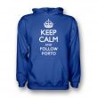 Keep Calm And Follow Porto Hoody (blue)