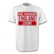 Paul Gascoigne England Legend Tee (white) - Kids