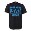 Your Name Loves Inter T-shirt (black)