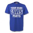 Your Name Loves Porto T-shirt (blue)