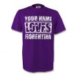 Your Name Loves Fiorentina T-shirt (purple)