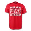 Your Name Loves Rotherham T-shirt (red)