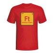 Fernando Torres Spain Periodic Table T-shirt (red)